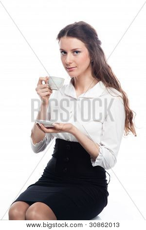 아침에 커피 한 잔