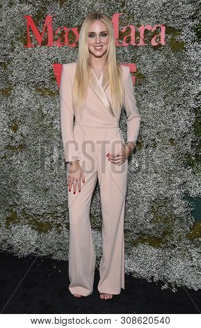 LOS ANGELES - JUN 11:  Chiara Ferragni arrives for the InStyle Max Mara Women In Film Celebration on June 11, 2019 in Hollywood, CA