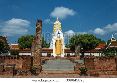 Buddha Statue At Wat Phra Si Rattana Mahathat Also Colloquially Referred To As Wat Yai Is A Buddhist