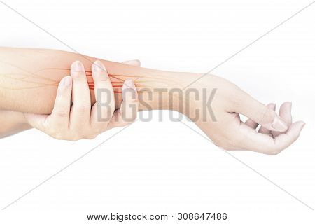 Forearm Nerve Injury White Background Forearm Pain