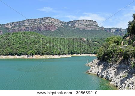 Pantano De Sau In The Province Of Barcelona