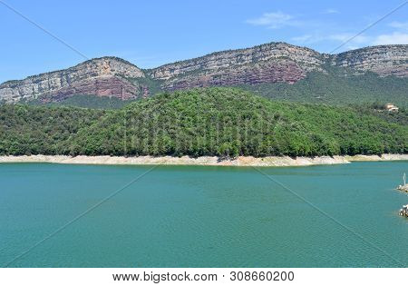 Pantano De Sau In The Province Of Barcelona