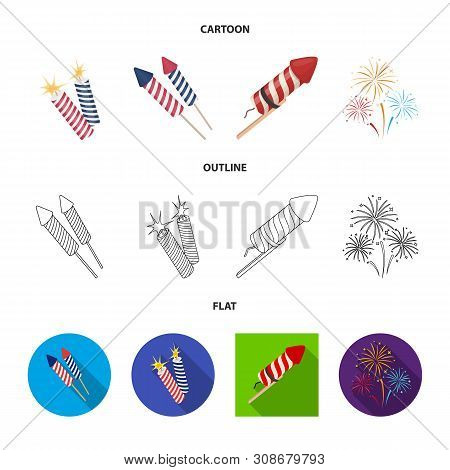 Vector Design Of Festival And Summer Icon. Collection Of Festival And Holiday Vector Icon For Stock.