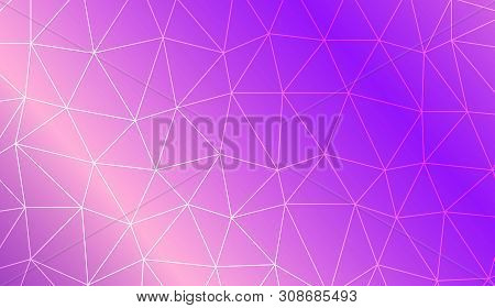 Colorful Illustration In Abstract Triangles Style With Gradient. Modern Pattern For A Brand Book. Ve