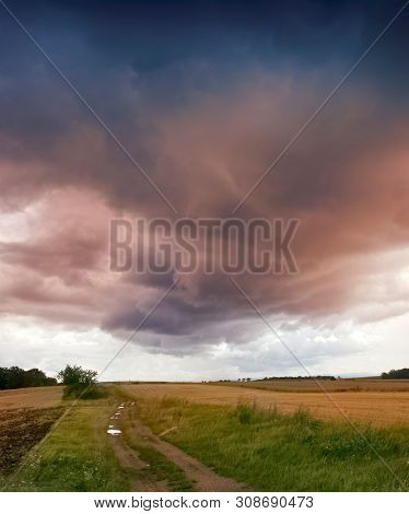 Beautiful landscape in Southern Poland near Walbrzych