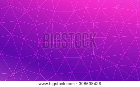 Abstract Mosaic Backdrop With Triangles. Bright Background For Poster, Banner, Flyer. Vector Illustr