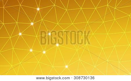 Abstract Illustration With An Elegant Triangles. Template For Your Banner. Vector Illustration. Crea