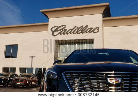 Deerfield - Circa June 2019: Cadillac Automobile Dealership. Cadillac Is The Luxury Division Of Gene