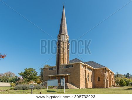 Paul Roux, South Africa, May 1, 2019: The Dutch Reformed Church In Paul Roux, A Small Town In The Fr