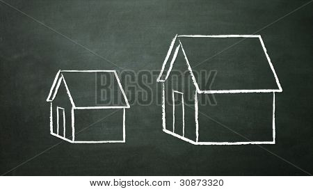 groÃŸe und kleine Haus