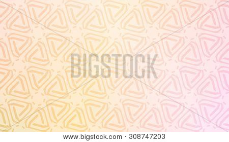 Vector Template With Modern Geometrical Abstract Pattern. Gradient Color.