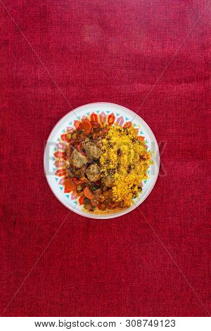 Moroccan beef kefta meatballs meatball and semolina
