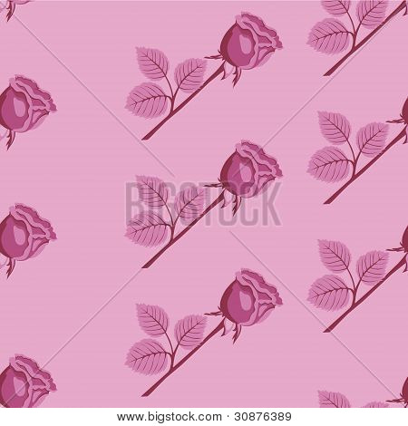 Pembe sorunsuz vektör desen yükseldi.