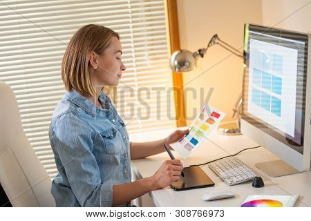 Artist Creative Designer.web Development.work With Color.flane Illustrator Graphic Skill Concept