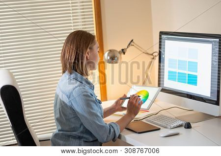 Artist Creative Designer.web Development.work With Color.flane Illustrator Graphic Skill Concept