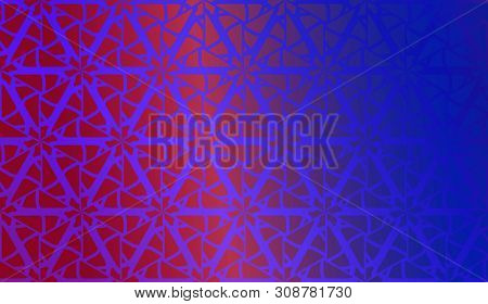 Multicolored Blurred Gradient Background.hipster Pattern With Polygonal Elements. Triangles Style. V