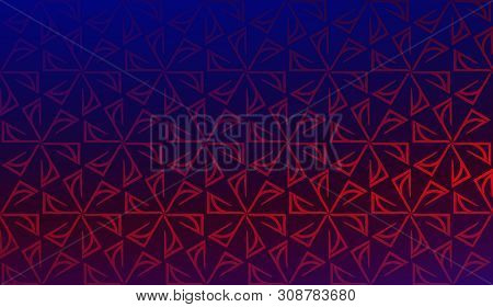 Multicolored Blurred Gradient Background.hipster Pattern With Polygonal Elements. Triangles Style. V
