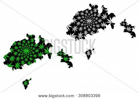 Schaffhausen (cantons Of Switzerland, Swiss Cantons, Swiss Confederation) Map Is Designed Cannabis L