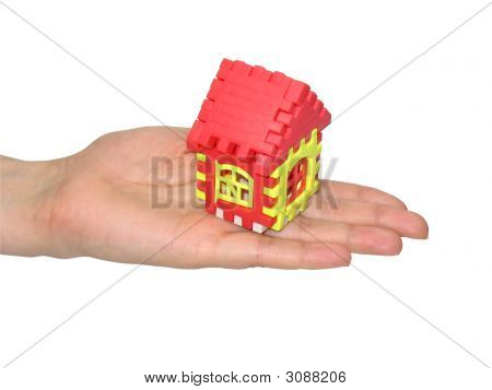 Puzzle casa sulla mano