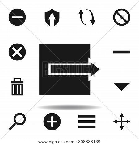 User Logout Leave Icon. Set Of Web Illustration Icons. Signs, Symbols Can Be Used For Web, Logo, Mob