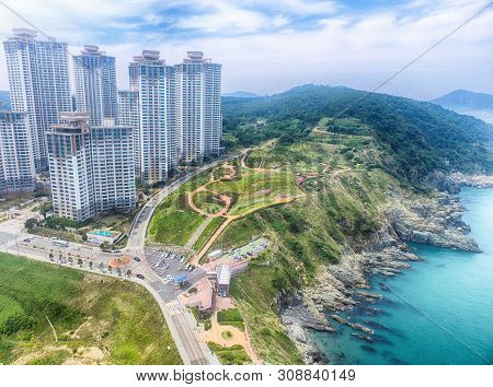 Aerial View Of Haemaji Park At Oryukdo, Busan, South Korea, Asia