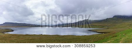 Panoramic Image Of Beautiful Scenery Of Loch Leathan , Isle Of Skye , Scotland