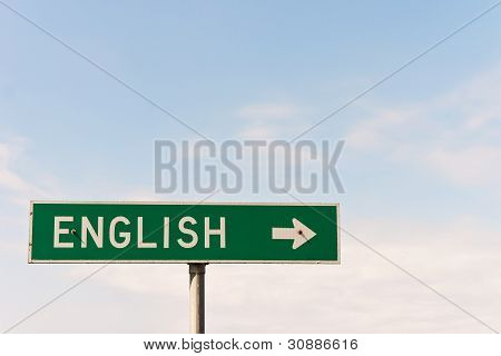 英語の標識