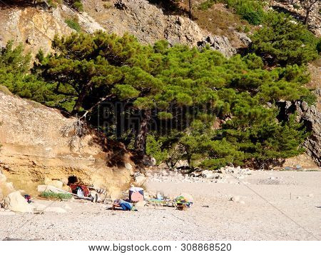 Beautiful Carpathos Island Beach Background Wallpaper Fine Art