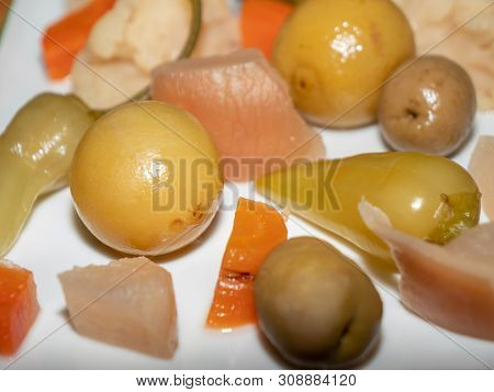 Assorted Spicy Turkish Pickles - Called Tursu - Lemon, Pepper, Olives, Carrots