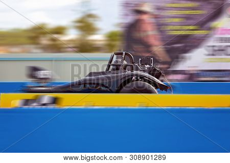 Mackay, Queensland, Australia - June 2018: Drag Car Acceleration Racing At Palmyra Dragway Meet
