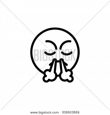 Angry Emoji Outline Icon. Signs And Symbols Can Be Used For Web, Logo, Mobile App, Ui, Ux