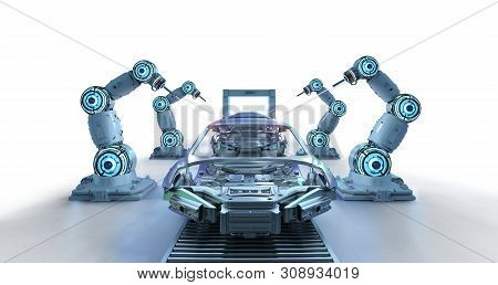 Automation Aumobile Factory Concept