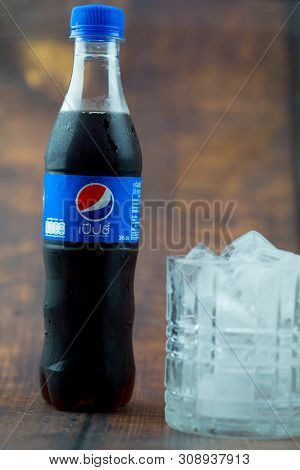 Samutprakarn, Thailand - 30 June, 2019. Pepsi Soft Drink. Pepsi Is A Carbonated Soft Drink Produced 