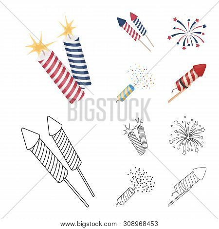 Isolated Object Of Festival And Summer Icon. Collection Of Festival And Holiday Vector Icon For Stoc