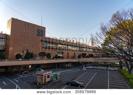 Sendai Station In The Morning. It Is A Stop For All Akita And Tohoku Shinkansen Trains. Sendai Stati