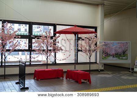 Kitakami Station Is A Railway Station In The City Of Kitakami, Iwate Prefecture, Japan - April 23, 2