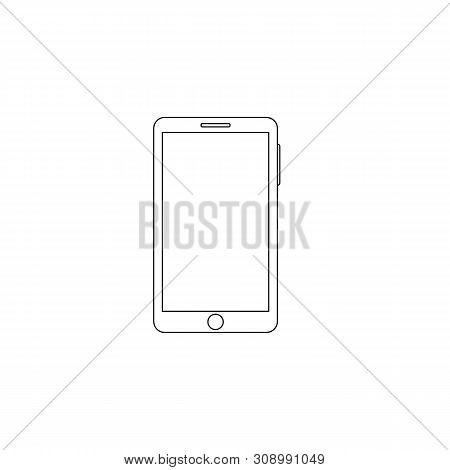 Outline Smartphone Icon. Phone Concept Vector Illustration