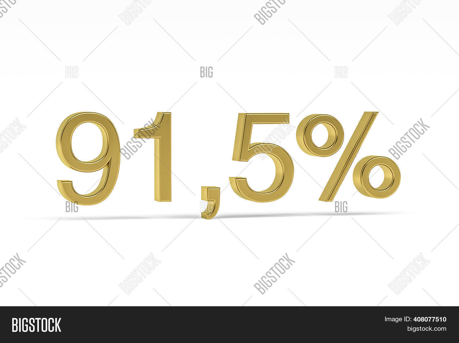 Gold Digit Ninety-one Image & Photo (Free Trial) | Bigstock