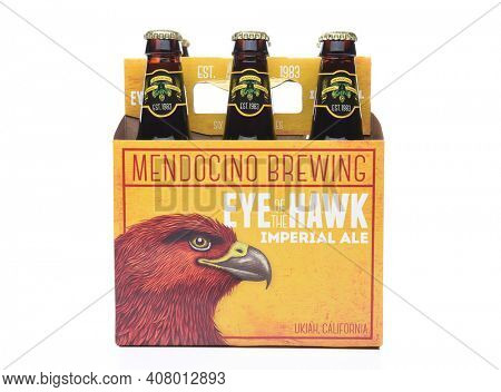 IRVINE,CA - SEPTEMBER 30, 2017: Eye of the Hawk Imperial Ale. From the Mendocino Brewing Company, in Ukiah, California. 
