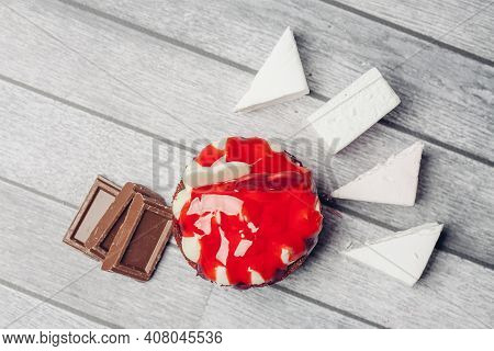 Cake Red Velvet Sweets Dessert Discrepancies Snack For Tea