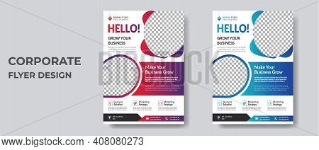 Corporate Business Flyer Template Vector Design For Brochure, Annual Report, Magazine, Poster, Corpo