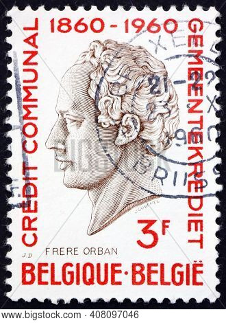 Belgium - Circa 1960: A Stamp Printed In The Belgium Shows H. J. W. Frere-orban, Portrait, Was A Bel