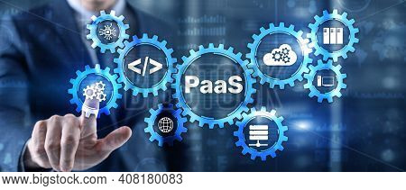 Platform As A Service Paas - Cloud Computing Services Concept.