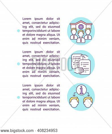 Employee Orientation Concept Icon With Text. Employment Information. Hr Management. Work Team Adapta