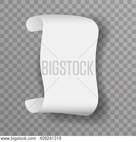 Curled Scroll Vector Curl Scroll Blank Vector & Photo (Free Trial) | Bigstock