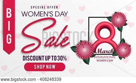 Lovely Happy Women's Day International Celebration Background.