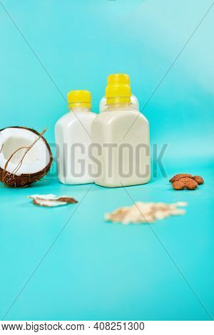 Various Vegan Plant Based Milk And Ingredients, Non-dairy Milk