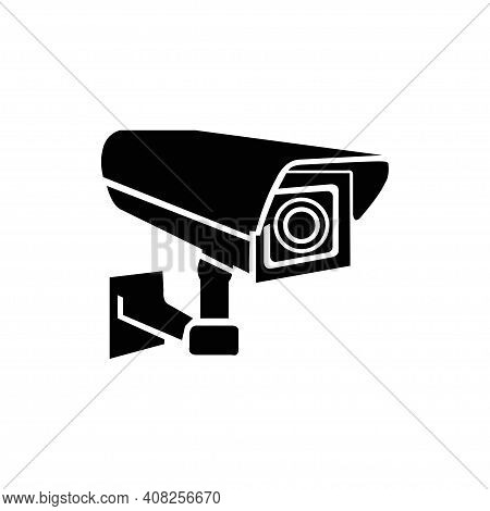 Fixed Cctv, Security Camera Icon Vector Template Illustration Design