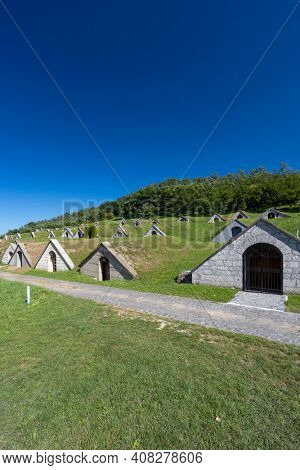 Gombos-hegyi pincesor in Hercegkut, UNESCO site, Great Plain, North Hungary