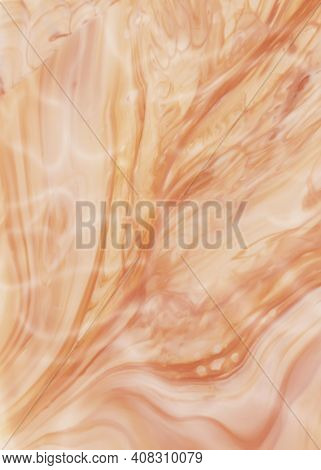 Textured, Natural, Stone Pink Background With Water Highlights. Blurry Texture Nude Pink Smalt With 